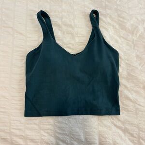 Woman’s Teal Lululemon Ribbed Align Tank Top